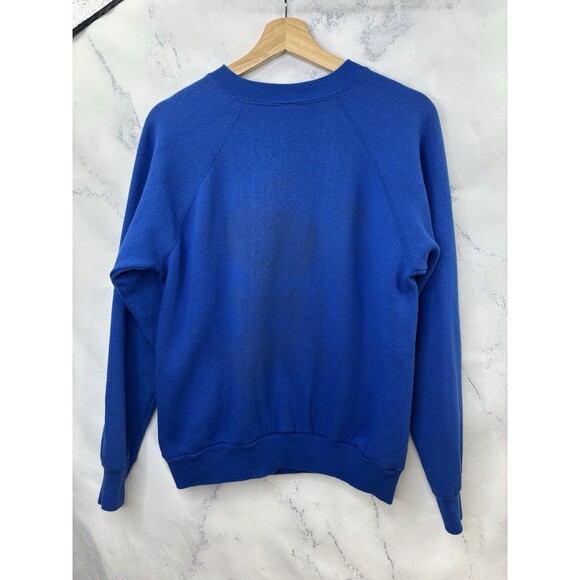 Vintage 1958 Schuz Snoopy Dog Peanuts Blue Sweatshirt Mens M sweater 50s Retro - Picture 3 of 16